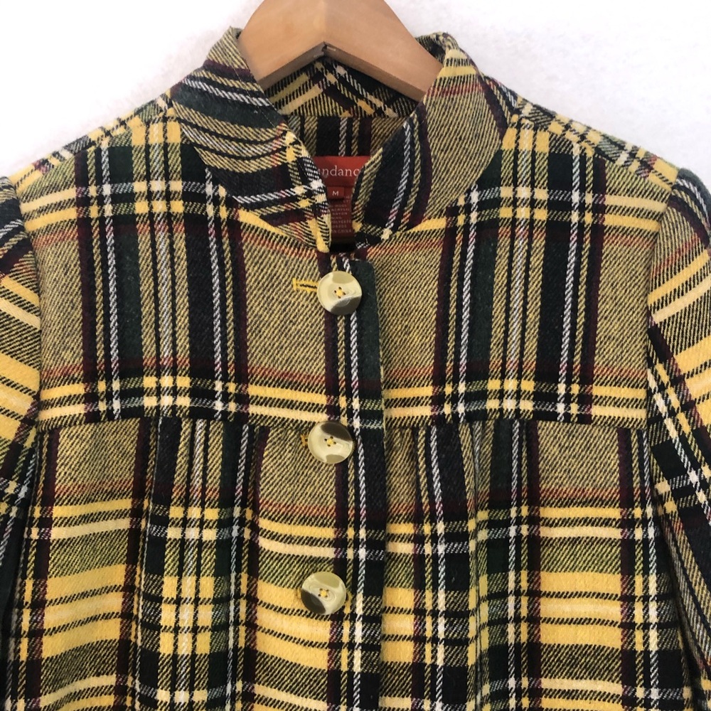 Sundance Yellow Plaid Swing Jacket - Picture 3 of 7